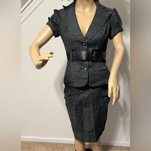 Juniors A. Byer 2 piece skirt suit blazer small and skirt is a  size 3 new